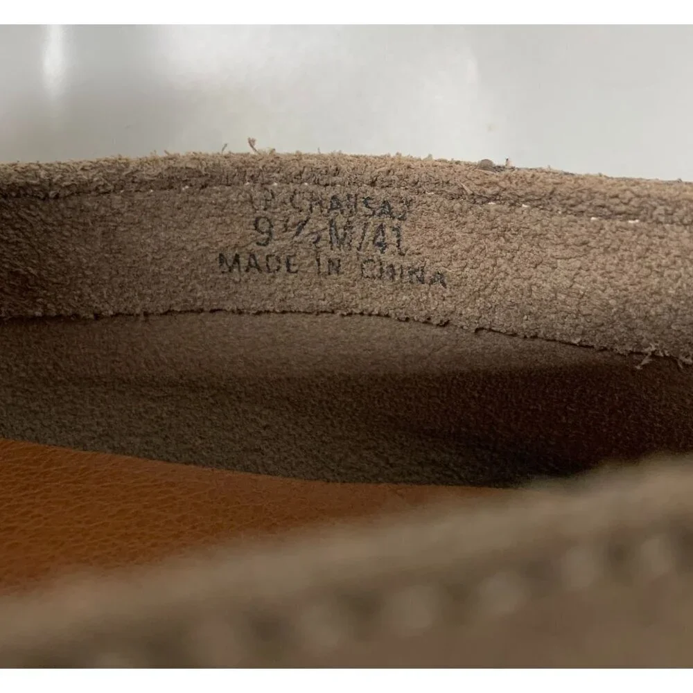 Lucky Brand Charsa Suede Slip-On Loafers Tan Slip On Flats Size 9.5 - Picture 8 of 8
